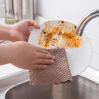1 Uds. Suministros de cocina, toalla de limpieza, trapo de limpieza multifunción súper absorbente, paño de poliéster/Nylon, cocina antigrasa - details 3
