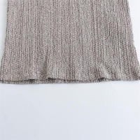 - Conjunto de tres piezas de chaleco de punto informal, top + pantalones largos rectos con cordón delgado para mujer, moda de verano - details 8