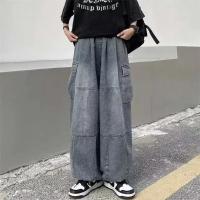 Jeans Amplios para Hombres Primavera Otoño Pantalones de Calle con Bolsillos Grandes y Cintura Elástica - details 5