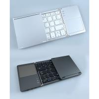 Ultra-delgado con touchpad portátil tríptico inalámbrico bluetooth teclado de la tableta teclado bluetooth - details 9