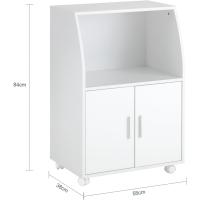 Estantería para microondas, Carrito de Almacenamiento con Ruedas para Cocina, Armario de Almacenamiento - details 2