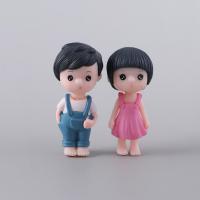 Regalo de Navidad DIY, Mini bonsái bonito para casa de muñecas, pequeños amantes, figurita de pareja en miniatura, muñeca artesanal, adorno para niño y niña - details 0