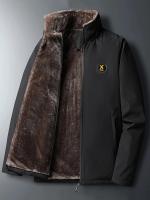 Chaqueta de algodón de gran tamaño para hombre, chaqueta de lana gruesa cálida a prueba de viento, Tops de tiro callejero casuales de moda, invierno, nuevo - details 10