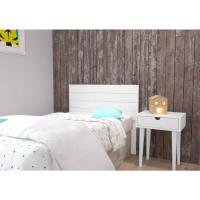 Gabo de Madera Rústico Vintage para Cama (145 x 44 cms.) Estilo Nórdico Crudo sin Pintar - details 19