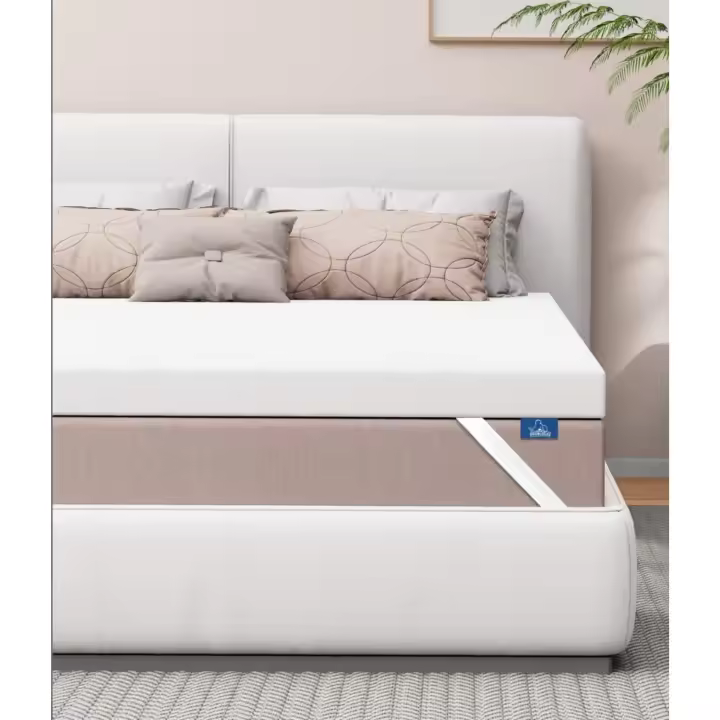 Colchoneta con infusión de gel para cama individual de 3 pulgadas - 1