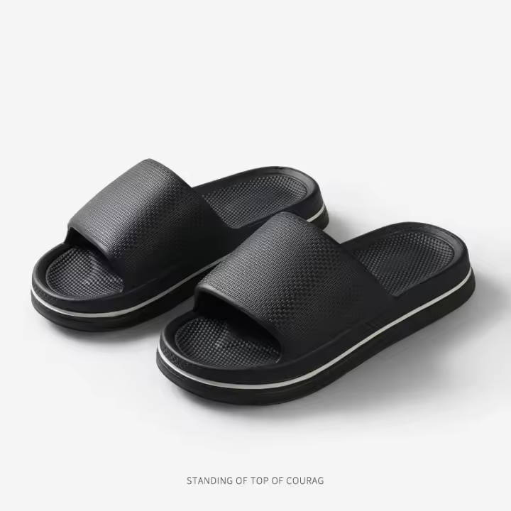 Pisar mierda se siente genial, zapatillas de los hombres de verano interior hogar nuevo baño baño antideslizante zapatillas eva desgaste exterior de las mujeres - 1