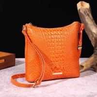 2025 nuevo mensajero portátil para mujer, bolso retro para mujer, bolso de mensajero Brahman de cocodrilo multicolor - details 4