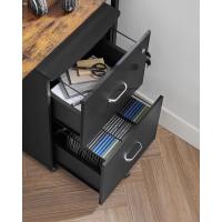 Archivador de 2 Cajones con Cerradura Soporte para Impresora A4 Montaje Necesario Negro LCD27BKV1 - details 7