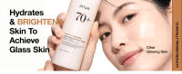 ANUA 70 Glow Milky Toner, para piel de vidrio, agua de arroz, niacinamida, ceramidas, pantenol, sin fragancia, no comedogénico, hongos - details 6