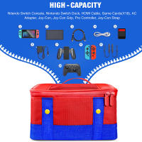 Bolsa de almacenamiento grande para Nintendo Switch, estuche protector de transporte de viaje para consola OLED Pro, accesorios para Switch - details 7