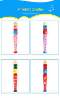 De flauta de madera instrumento de música trompeta Buglet Hooter niños juguete educativo de aprendizaje para los niños juguetes musicales - details 6