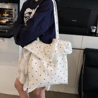 2025 nueva malla bolso de hombro hada viento hoja de loto borde bolso femenino gasa bolso de mano - details 1