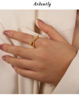 Nuevo Diseño anillo de circón Diseño irregular Mujer Chica Fashion FIESTA DE Bodas Novia Joyas de datos accesorios - details 2