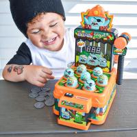 Juguetes de Juego de Arcade para Niños de 3 Años More Juego de Golpe Interactivo Juguetes de Martillo y Pistoleta Estilo de Dibujos Animados Zombie Divertido para Halloween - details 4