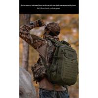 Mochila táctica para hombre, mochila Oxford multifuncional impermeable, mochila de camuflaje para acampar al aire libre, mochila de senderismo juvenil - details 4