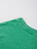 Camisetas lavadas con estampado abierto de sandía para mujer, Camiseta de algodón Y2K, Top holgado de Hip Hop, ropa suave y transpirable - details 60