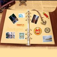Cuaderno Retro de Cuero Suave Agenda con Cubierta Libro de Bocetos de Papel Kraft Reemplazable - details 9