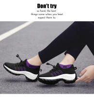 Zapatos para caminar de marca para mujer, zapatillas de deporte con calcetines de punto transpirables, zapatos cómodos para lactancia, zapatos deportivos con plataforma informales - details 22