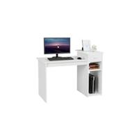 Mesa de Escritorio Industrial Rústica Soporte de Monitor 2 Ojales para Cables/Gancho Marrón - details 6