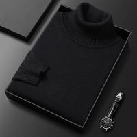 Suéter de cachemira para hombre, jersey de lana de cuello alto, suave y cálido, suéter de punto, Otoño e Invierno - details 3