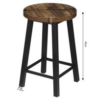 2 unids/set sillas de comedor sillas de cocina de madera Vintage taburete de Bar de estilo Industrial para decoración del hogar sala de estar comedor - details 0