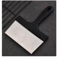 Raspador de parrilla negro con mango de PP de acero inoxidable, herramientas de cocina fáciles de limpiar, 2 uds. - details 3