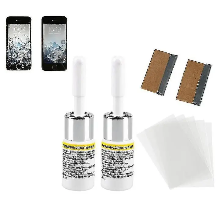 Kit de reparación de grietas en la pantalla del teléfono Líquido reparador de grietas en el parabrisas - 1
