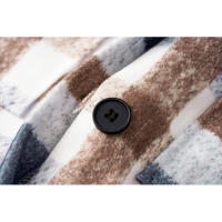 Camiseta larga de lana polar para mujer, ropa para - details 8