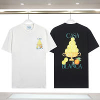 2025 Camisas casuales básicas de moda de verano, camisetas holgadas de algodón puro para hombres y nuevas camisas de manga corta para parejas con estampados de logotipos en la parte delantera - details 13