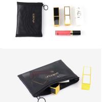 Bolsa negra con cremallera de gran capacidad, bolsa de lavado transparente, estuches de cosméticos, bolsas de cosméticos de malla, bolsa de aseo, bolsas de maquillaje - details 0