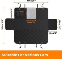 Funda para coche de mascota, asiento de perro, funda protectora para asiento de coche, funda universal para maletero de coche, alfombrilla de viaje para perro, alfombrilla de paseo para coche - details 5