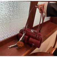 Versión coreana retro de un solo hombro, bolso axilar de gran capacidad, bolso baguette para viajes diarios, bolso Boston, bolso de almohada para mujer - details 13