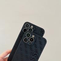 Funda para teléfono de moda con letras para iPhone 16 15 Pro 14 Promax 13 Pro 12 Promax 11 XR XS Max 7 8 Negro TPU Borde recto Estuche suave resistente a arañazos Diseño geométrico - details 5