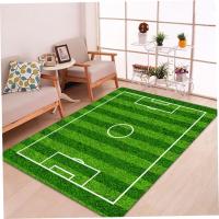 Alfombra de Campo de Fútbol Alfombra de Dormitorio de Franela para Niños Uso Interior y Exterior - details 0