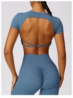 Traje de Yoga de Espalda Descubierta Deportivo para Mujeres Ropa de Fitness de Secado Rápido - details 7