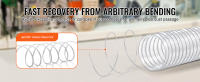 SucceBuy Manguera de recolección de polvo de 2,5 x 20 pies, manguera transparente Flexible de PVC engrosada para taller - details 4