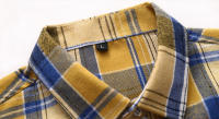 Camisa de Verano de Doble Bolsillo a Rayas Talla Grande Estilo Casual de Negocios para Hombres - details 4