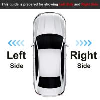 Parasol delantero para coche, protector solar izquierdo y derecho con espejo de maquillaje, adecuado para Toyota RAV4 2006 2007 2008 2009 2010 2011 2012 - details 1