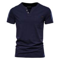 Camiseta informal japonesa de verano para hombre, Camiseta deportiva a la moda, Camiseta ajustada con bolsillo de algodón, camiseta de manga corta para hombre - details 7
