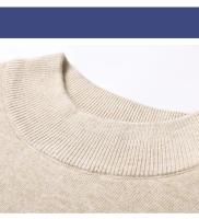 2024 nuevos suéteres de cachemira de medio cuello alto para hombres, jerseys de punto para hombres jóvenes, suéter delgado para hombres - details 9