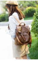 Mochila antirrobo de cuero vintage suave para mujer, mochila de trabajo de gran capacidad, bolso de hombro informal para mujer - details 12