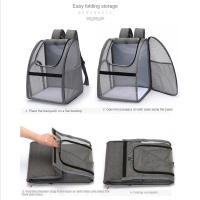 Mochila De Transporte para mascotas, bolsa transpirable de doble hombro para gato - details 2