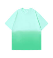 Gradual holgado cuello redondo camiseta marca de moda camiseta de manga corta de verano - details 1