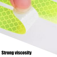 Tira de pegatinas reflectantes de colores para casco de motocicleta, marca de seguridad de advertencia, forma de llanta, tira reflectora de seguridad, accesorios - details 5