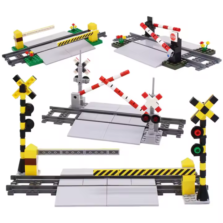 Conjunto de Bloques de Construcción de Tren MOC Vista de Ciudad con Hilo Recto - 1