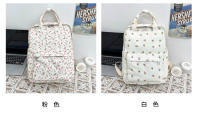 Mochila escolar fresca para mujer, literaria y artística, versátil, con flores informales, para niña y estudiante, novedad de 2024 - details 0