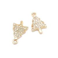 Colgantes de Árbol de Brasso Dorado de 18K Joyería Hazte de Diamantes Falsos y Circonio - details 10
