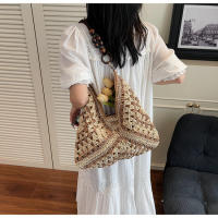 Popular Beach Vacation Nuevo bolso de hombro tejido versátil para mujer, bolso portátil. - details 15