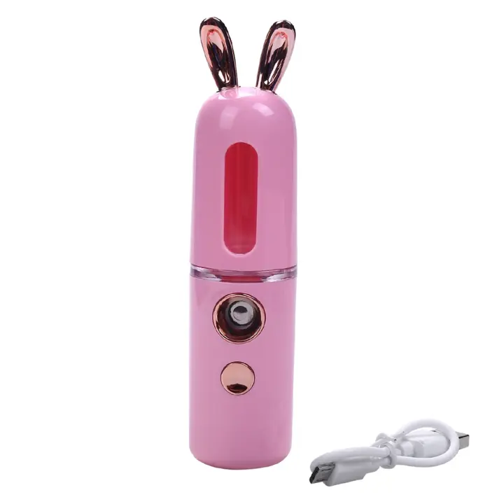 Mini humidificador Facial recargable por USB para mujer, pulverizador Nano, instrumentos de belleza, humidificador de uso doméstico, vaporizador Facial rosa, nuevo - 1