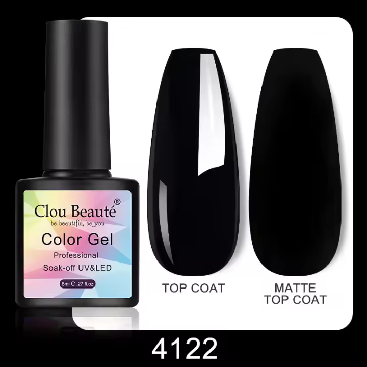 Clou Beaute-esmalte de uñas en Gel brillante, barniz de laca hybryowe, color rojo, rosa, Nude, 15ml - 1